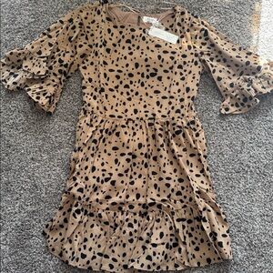 Brown Polka Dot Dress